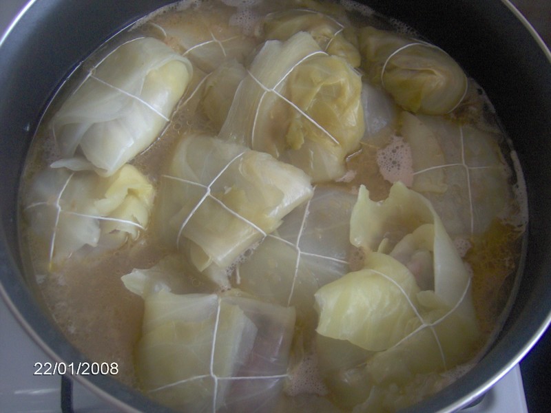 Choux farci à la viande- Dolma Krombet