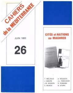 Deux circuits de l'économie urbaine : Tlemcen, Saïda (Algérie)