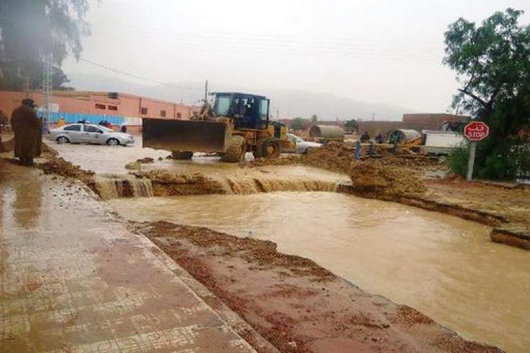 أضرار مادية معتبرة جراء الأمطار الرعدية بأم البواقي