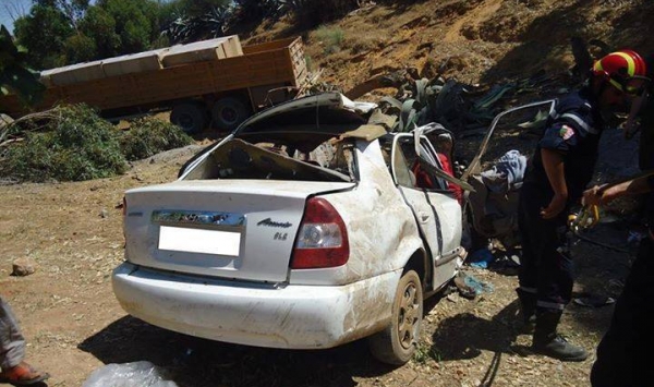 مقتل عائلة كاملة من 5 أشخاص في حادث مرور بولاية ميلة