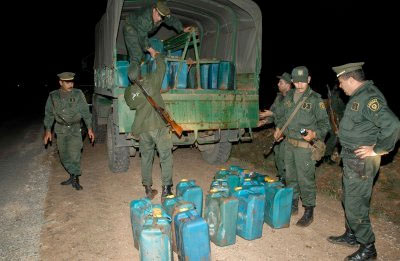 Saisie de 2 050 litres de carburant