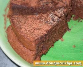 Gateau fondant au chocolat aux amandes