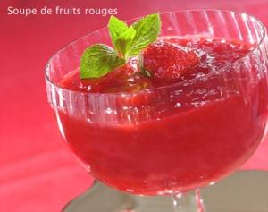 Soupe de fruits rouges