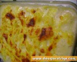 GRATIN DE POMMES DE TERRE A LA BECHAMEL.