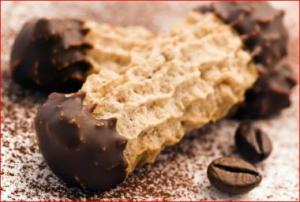 Petits fours cannelés au caramel et chocolat
