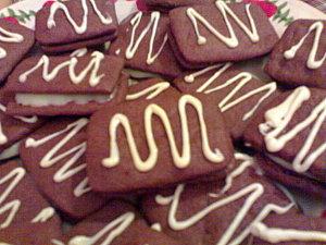 Biscuits fourrés au chocolat blanc & coco caramélisé, façon truffe