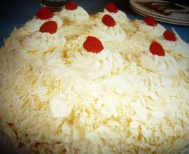 Gâteau au chocolat blanc