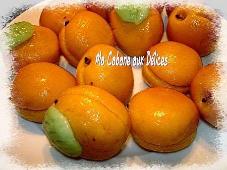 Abricots en pâte d'amandes