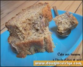 Cake aux Bananes, à l'huile d'olive et miel