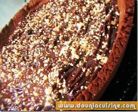 Tarte aux chocolat et au caramel au beurre salé