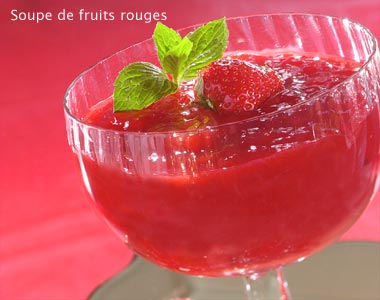 Soupe de fruits rouges