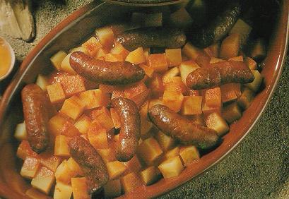 MERGUEZ AUX POMMES DE TERRE ET AUX ŒUF