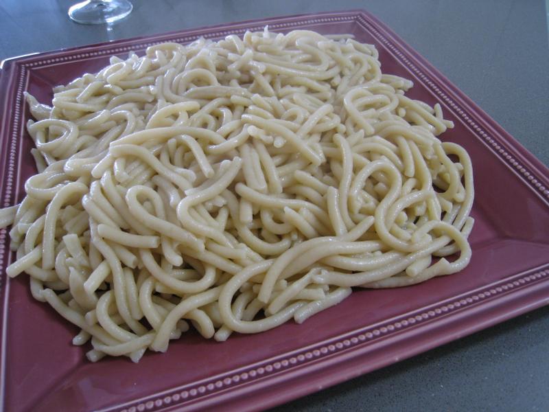 Des pates spaghettis