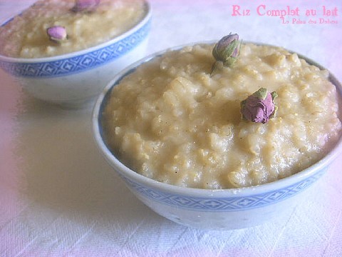 Riz complet au lait