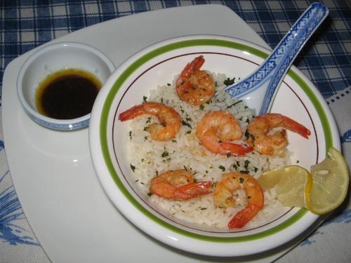 riz aux crevette et curry