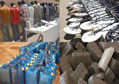 Huit personnes interceptées et des produits saisis dans différentes régions du pays