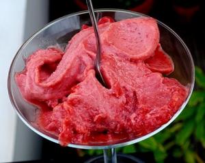 SORBET AUX FRAISES