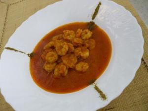 Crevettes façon  Kamounia