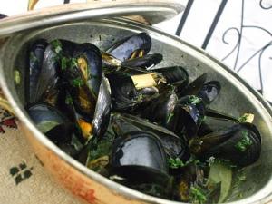 Moules à la citronnelle