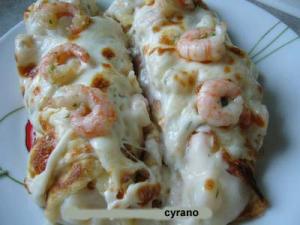 Crêpes aux crevettes