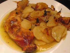 Poulet Aux Pommes de Terre