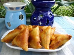 Briouats de poulet safrané