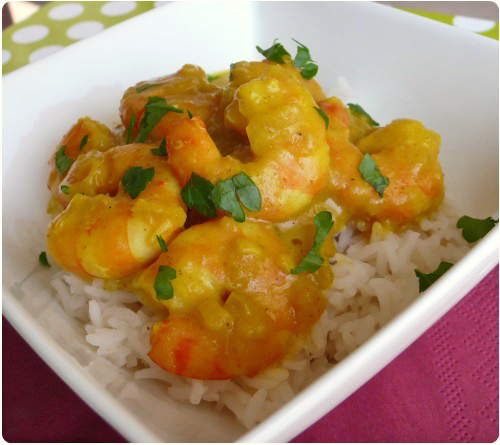 Crevettes Sautées au Curry