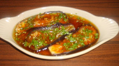 Les aubergines marinées