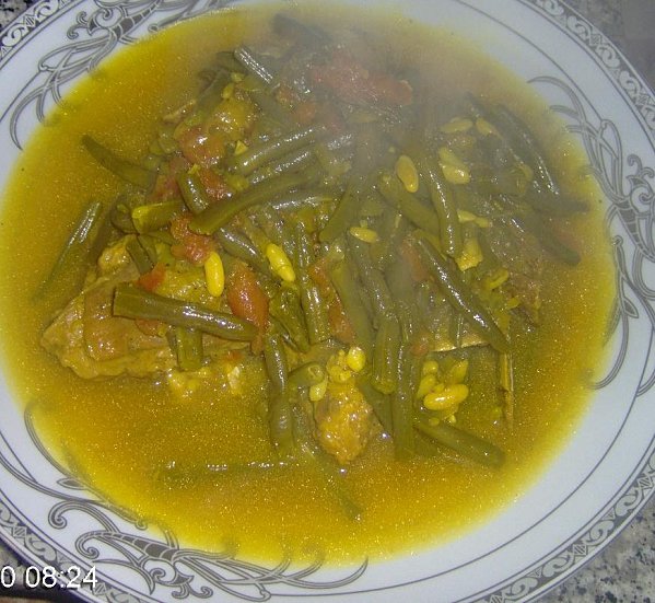 Tajine d'agneau aux haricots verts