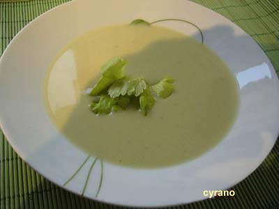 Crème de céleri et pomme