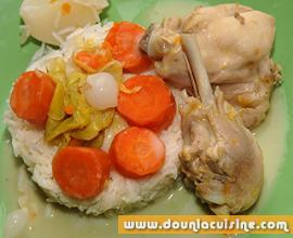 Pot au feu de poulet sauce bâtarde