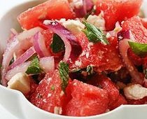 Salade de feta à la pastèque