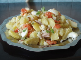 Salade de pommes de terre carottes