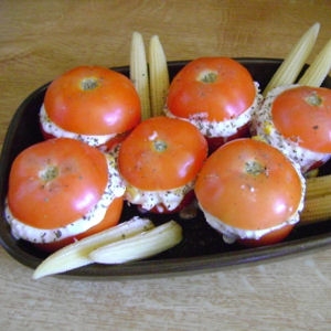 Tomates farcies au crabe