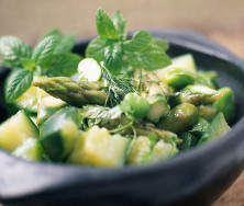 Salade de courgettes à la menthe