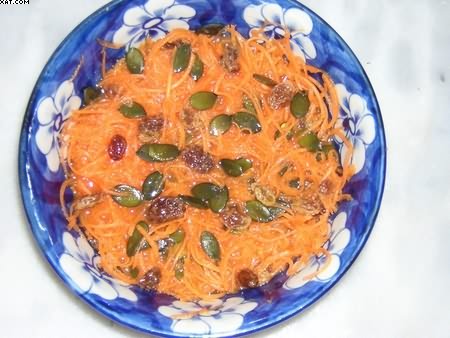 Salade de carottes à l'eau de fleur d'oranger