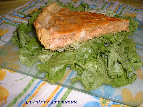 Tarte à l'indienne (poulet, curry et lait de coco)