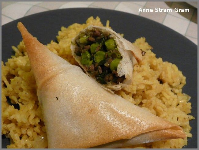 Bricks à la viande hachée et aux légumes