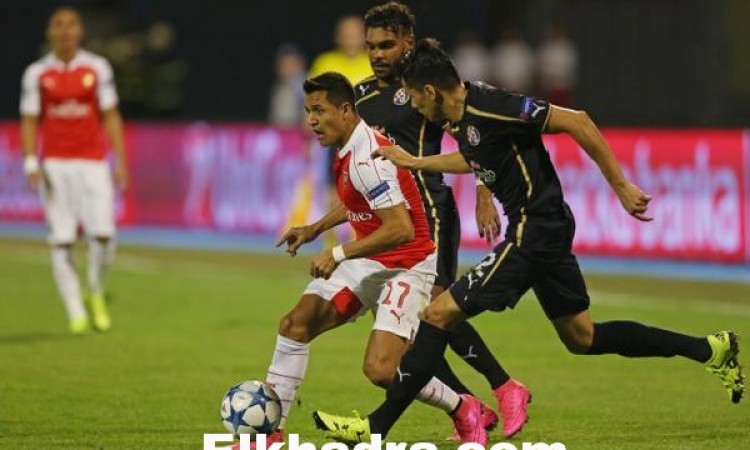 سوداني يقود دينامو زغرب لفوز مثير على آرسنال الانجليزي بدوري الابطال