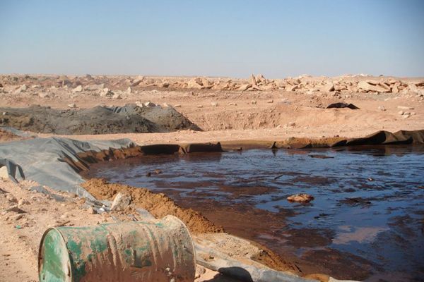 لجنة وزارية تعاين مواقع التلوث البترولي بصحراء إيليزي
