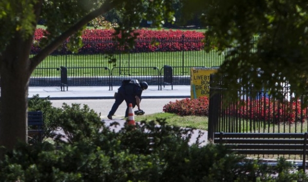 إغلاق البيت الأبيض بسبب وجود 