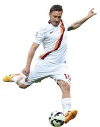 Totti marque son 300e but