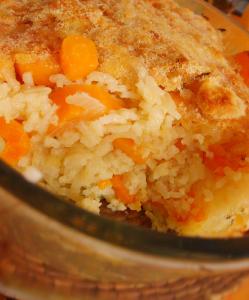 Gratin de riz aux carottes