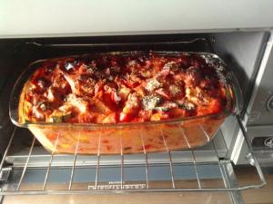 Lasagnes aux poivrons jaunes et parmesan