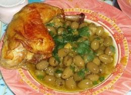Poulet aux olives vertes à ma façon