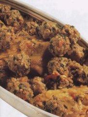 Boulettes de viande hachée de poulet en sauce