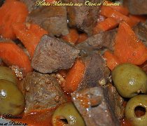 Kebda mcharmla aux olives et carottes