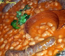 Loubia bel Merguez (Soupe d'haricots secs aux Merguez)