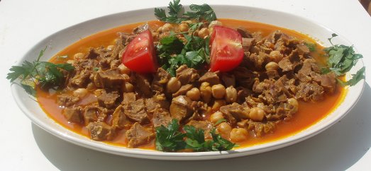 Langue de veau en sauce piquante façon algérienne