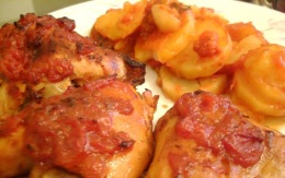 Poulet rôti au citron et au miel